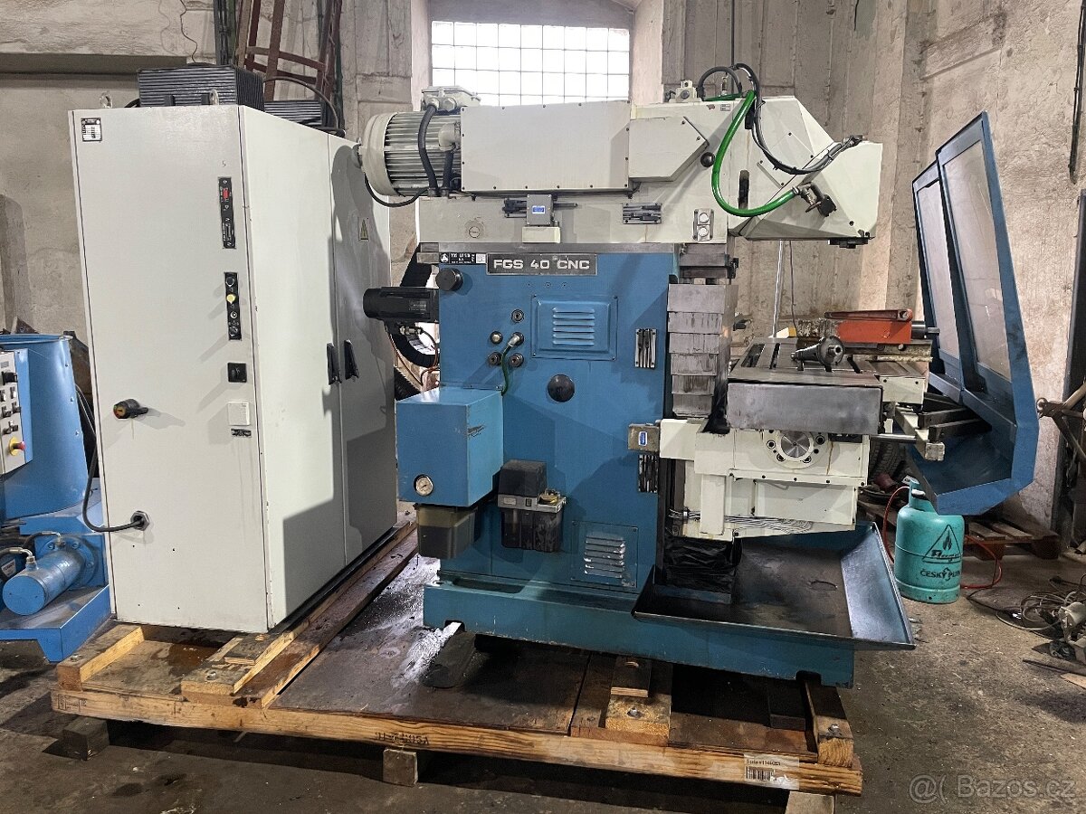 CNC FRÉZKA – TOS FGS 40 CNC – HEIDENHAIN 407